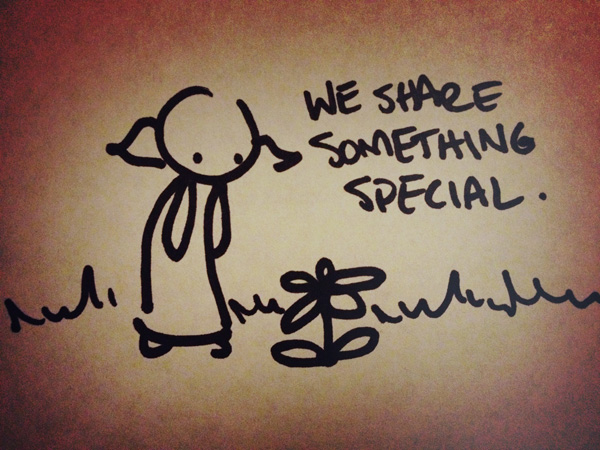we share something special.